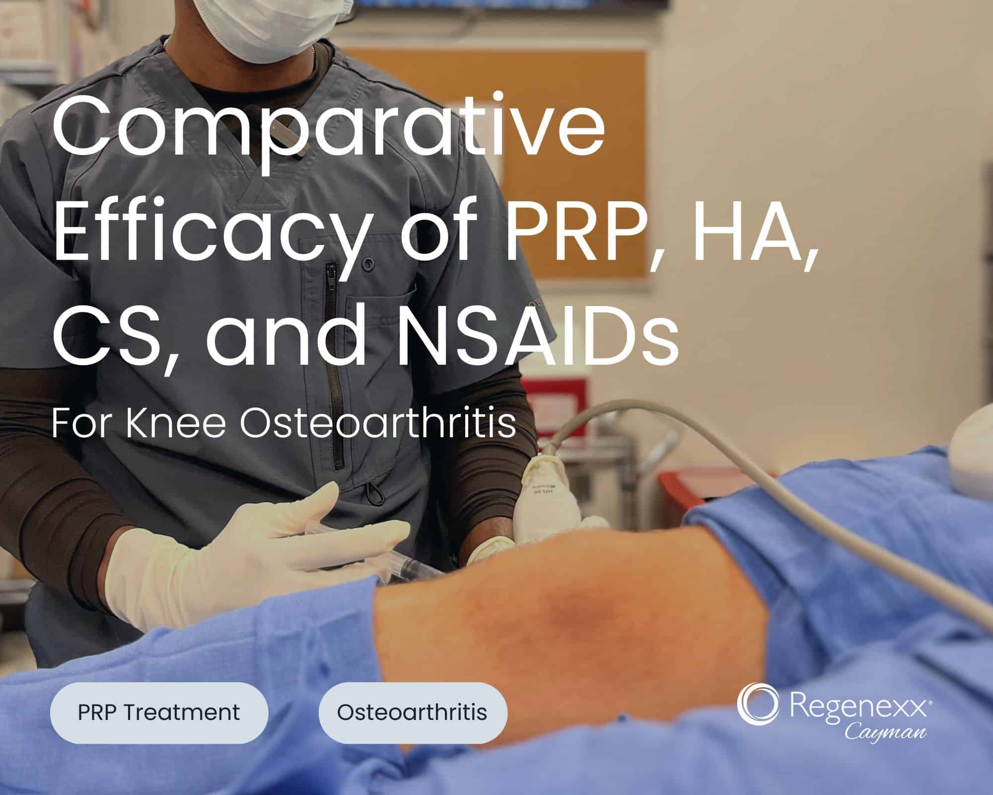 "PRP injection procedure for knee osteoarthritis treatment at Regenexx Cayman"