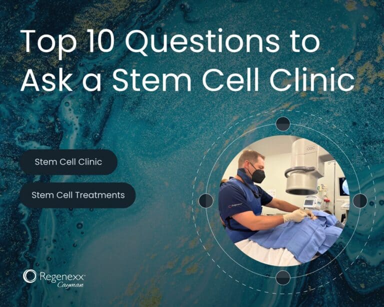 Top 10 Questions to ask a Stem Cell Clinic with image of physician