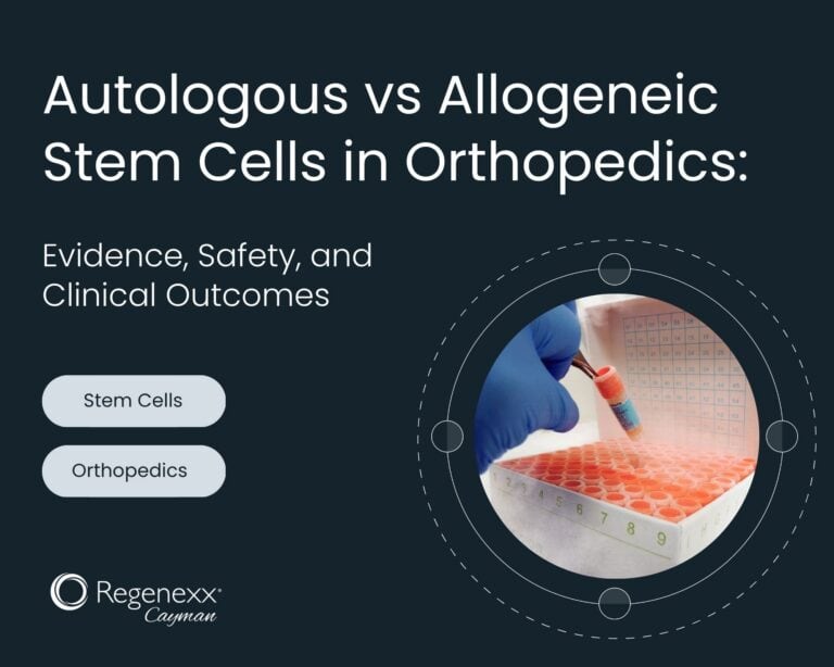 Autologous vs Allogeneic Stem Cells in Orthopedics - evidence, safety, and clinical outcomes